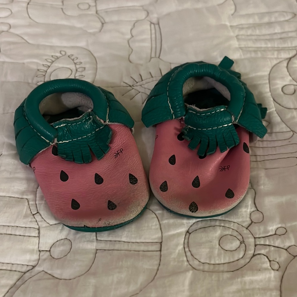 Limited edition Watermelon Freshly Picked moccasins size 4 so cute!